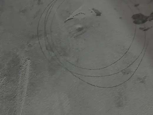 Voorbeeld van schade aan de dekvloer